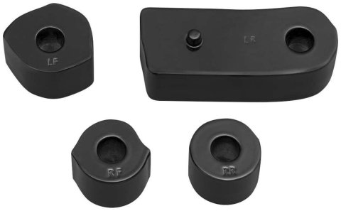 Kuryakyn Driver Floorboard Spacers 7508 Floor Board Component, Spacer, Black, Harley-Davidson®, Kit