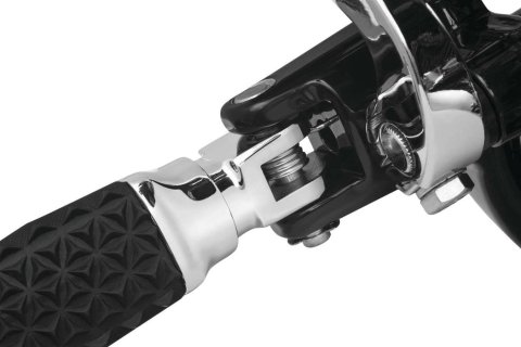 Kuryakyn Splined Peg Adapters 8945 Foot Mounts, Splined, Steel, Chrome, Harley-Davidson®, Pair