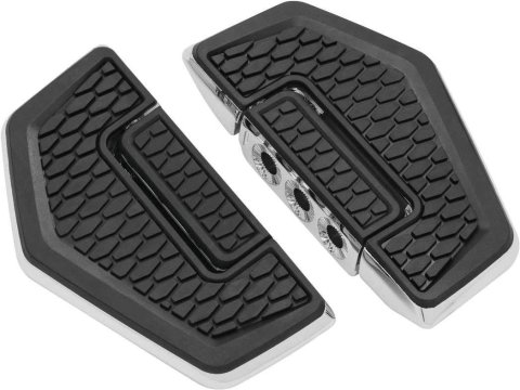 Kuryakyn Hex Floorboards 5908 Floorboards, Hex, Aluminum, Black, Driver, Pair