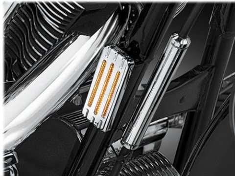 Kuryakyn Reflector Covers 9002 Covers, Plastic, Chrome, 1.375 in. Width, 3.313 in. Length, for use on Honda®, Yamaha, Pair