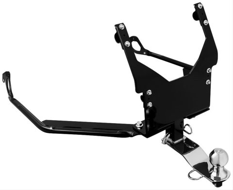 Kuryakyn Trailer Hitches 7642 Hitch, Rear, Fixed Mount, Plate Steel Welded, Chrome, for use on Honda®, Kit