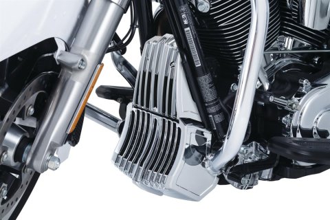 Kuryakyn Precision Regulator Covers 6427 Cover, Precision, Die-Cast Aluminum, Chrome, Bolt-On, Harley-Davidson®, Each