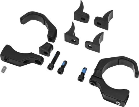 Kuryakyn Pipe Wrench Fork Mounts 2580 Turn Signal Mount, Wrench, Black, Chrome, Universal, Pair