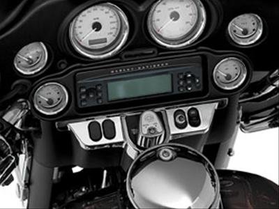 Kuryakyn Switch Panel Accents 3783 Trim Accent Cover, Position, Plastic, Chrome, Harley-Davidson®, Each