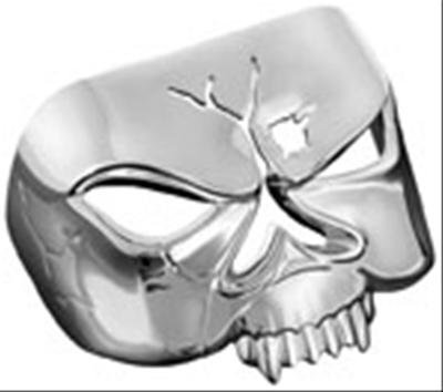 Kuryakyn Taillight Covers 9009 Cover, Zombie Style, Bolt-on, Steel, Chrome, Harley-Davidson®, Each