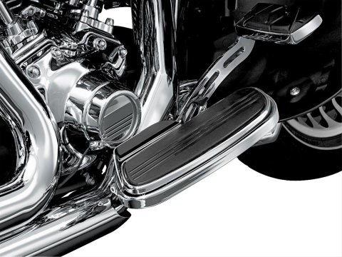 Kuryakyn Floorboard Exhaust Boot Guards 7544 Guards, Black and Chrome, Each