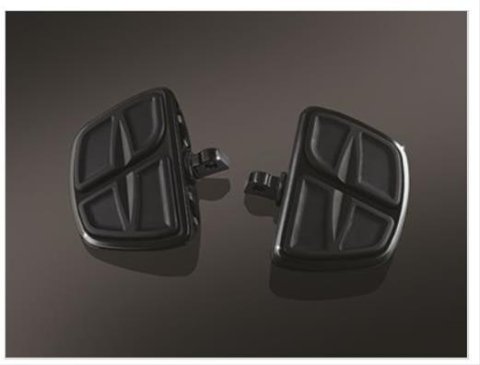 Kuryakyn Kinetic Mini Boards 7612 Floorboards, Boards, Steel, Black, Harley-Davidson®, Pair