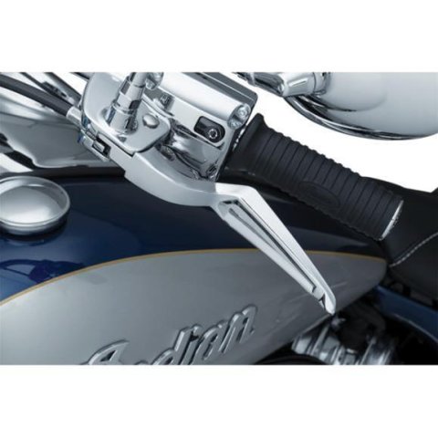 Kuryakyn Phantom Levers 5777 Brake and Clutch Levers, Phantom, Aluminum, Gloss Black, Indian, Pair