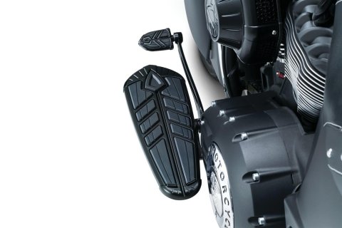 Kuryakyn Spear Shift and Brake Pegs 5751 Brake/Shifter Peg, Spear, Aluminum/Rubber, Satin Black, Indian, Victory, Each