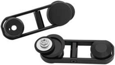 Kuryakyn Powersports Side View Mirror Components 412855 Handlebars & Control Adjustable Drop Mounts ADJUSTABLE MIRROR RELOCATOR