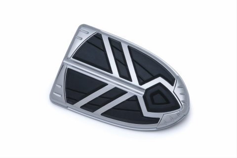 Kuryakyn Spear Brake Pedal Pads 5654 Foot Controls, Spear, Pedal, Aluminum, Chrome, Harley-Davidson®, Each