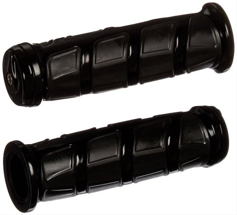 Kuryakyn Kinetic Grips 6373 Grips, Kinetic, Aluminum, Black, Twist, 1 in. Bar Diameter, for use on Honda®, Suzuki, Pair