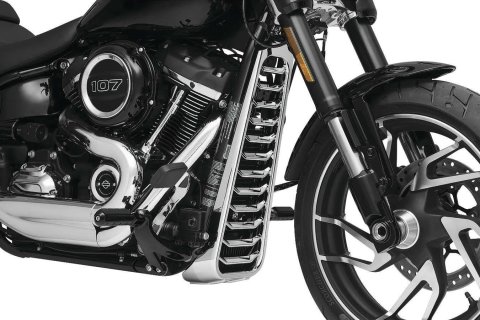 Kuryakyn Precision Chin Spoilers 6464 Exterior Trim Accent, Spoiler Cover, Aluminum, Chrome, Harley-Davidson®, Each