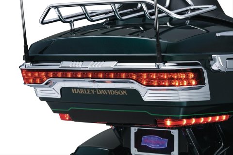 Kuryakyn Tri-Line Tour-Pak Light Accents 6910 Trim Accents, Accents, Rear Position, Chrome, Harley-Davidson®, Pair