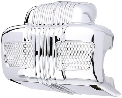Kuryakyn Coolant Pump Covers 7677 Cover, Snap-in, ABS Plastic, Chrome, Harley-Davidson®, Each