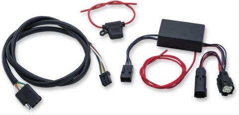Kuryakyn Trailer Wiring and Relay Harnesses for 2014-2021 FLHR ROAD KING - 2598 Harnesses, Plug Play '14-'20 FLHR/Police with 4-Wire Trailer, Kit
