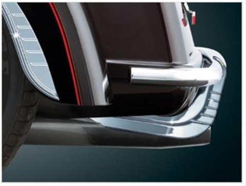 Kuryakyn Rear Bumper Accents 7223 Trim, Accents, ABS Plastic, Chrome, Bolt-On, Harley-Davidson® Trike, Pair