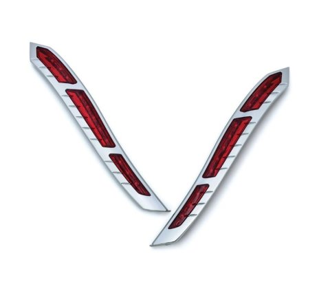 Kuryakyn Light Bars, Pods and Fog Lights 2898 LED REAR FNDR STRP LIGHTS CHR