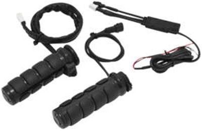 Kuryakyn ISO Heated Grips 6473 Dual Cable Gloss Black