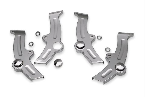 Kuryakyn Boomerang Frame Covers 7773 Covers, Steel, Chrome, Rear Chassis, Set