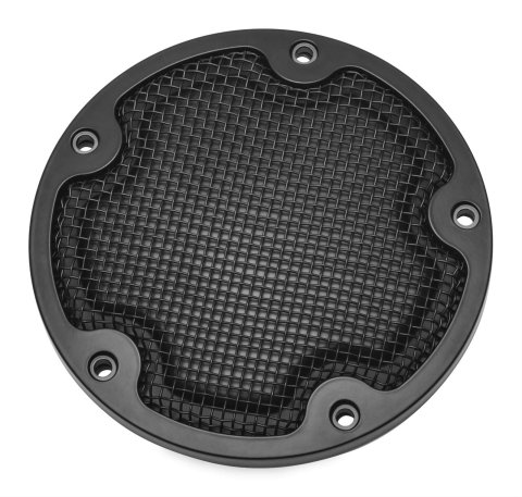 Kuryakyn Clutch Housing Covers 6527 MESH DERBY COVER BLK