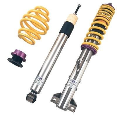 KW Variant 1 Coilover Kits 10220022 Springs/Struts, 1, Natural, Purple, Yellow, Front and Rear, BMW, Passenger Car, L4/L6, Kit