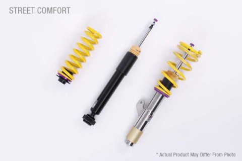 KW Street Comfort Coilover Kits 180200BP Kits, Comfort, 0.8 - 1.6 in. Lowered Front, 0.6 - 1.4 in. Lowered Rear, Natural/Black Shocks, Yellow Springs, MINI, Kit