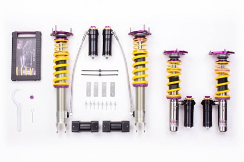 KW Club Sport Coilover Kits 39771250 Kit, Clubsport Kit 3 Way, Porsche Turbo, Coupe + Convertible; w/o PDCC