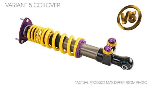 KW Variant 5 Coilover Kits 30911008 Kits, (V5), with Nose Lift and Electronic Dampers, Front and Rear Shocks, Adjustable Valving, Steel, Zinc, Lamborghini, Set of 4