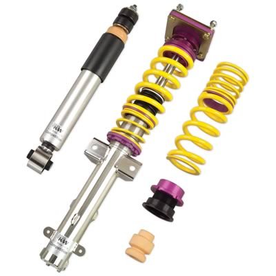 KW Club Sport Coilover Kits 35230845 Kits, Sport, 1.2 - 2.3 in. Lowered Front, 1.4 - 2.1 in. Lowered Rear, Shocks, Yellow Powdercoated Springs, Ford, Kit