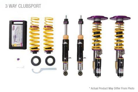 KW Club Sport Coilover Kits 39780242 Kit, Clubsport Kit 3 Way, 07+ Audi TT