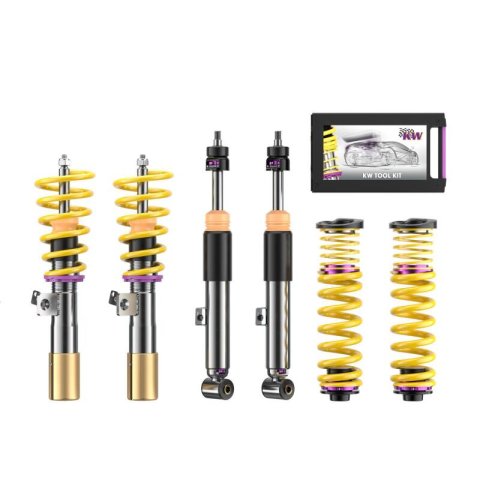 KW Suspensions Coilover Kits 352200EQ V3 Kit Bundle, BMW G80 M3 Sedan, G82 M4 Coupe; 4WD; Incl. Competition