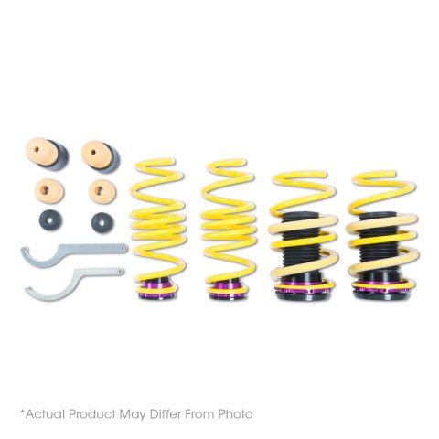 KW HAS Coilover Kits 253200ED Kits, HAS, 1.0 - 1.8 in. Lowered Front, 0.8 - 1.6 in. Lowered Rear, Yellow Powdercoated Springs, BMW, Kit