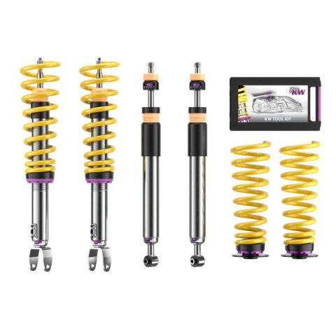 KW Suspensions Coilover Kits 3520825073 V3 Leveling Coilover, Mercedes C Class (W205) Sedan, Coupe; RWD