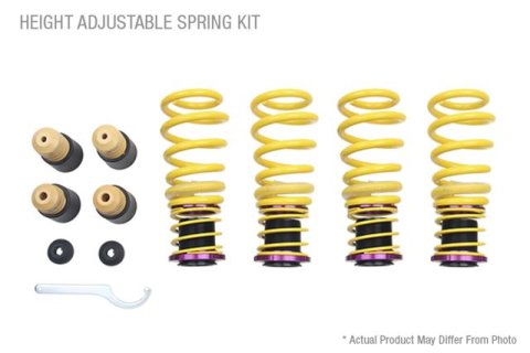 KW HAS Coilover Kits 25337007 Kits, HAS, 0.0 - 1.0 in. Lowered Front, 0.0 - 1.0 in. Lowered Rear, Yellow Powdercoated Springs, Mclaren, Kit