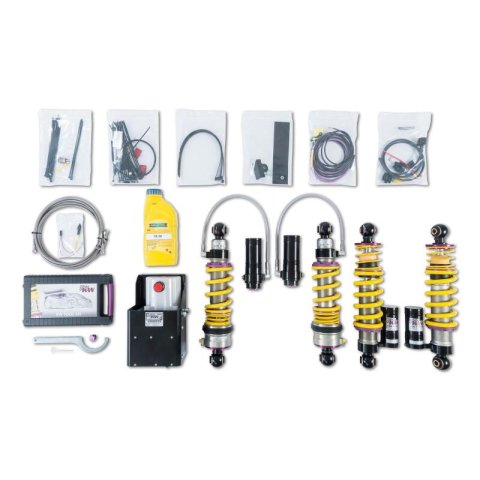 KW HLS Lift Systems 35210288 Suspension Hydraulic System, HLS2, Front, Yellow Springs, Aluminum, Audi, Kit