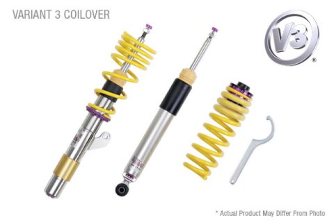 KW Variant 3 Coilover Kits 352100CD Kit V3 Bundle Audi A5 (B9) Cabrio; Quattro; without electronic dampers (50mm dia)