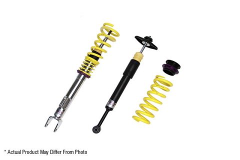 KW Variant 1 Coilover Kits 10230079 Kits, 1, 0.8-1.6 in. lowered front, 0.6-1.4 in. lowered rear, Yellow Powdercoated Springs, Ford, Without Electronic Dampers, Kit