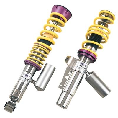 KW Variant 3 Coilover Kits for 1997-2005 911 - 35271002 Kits, 3, 0.8 1.5 in. Lowered Front and Rear, Shocks, Yellow Powdercoated Springs, Porsche, Kit