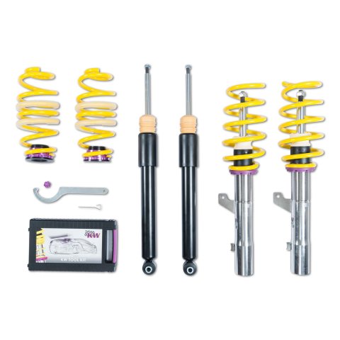 KW Variant 1 Coilover Kits 102800CB Kit V1, VW Golf VII R, without DCC