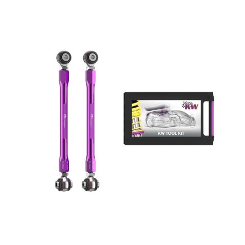 KW Suspensions Control Arms 68510490 Shock and Strut Components, Accessory fits BMW M2 (F87), M3 (F80), M4 (F82) - Adjustable Lower Arm