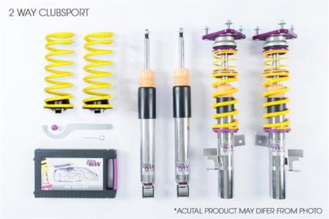 KW Club Sport Coilover Kits for 2020-2023 CORVETTE - 35261830 Kits, Clubsport Kit 2 Way, 0.0 to 1.0 in. Front and Rear, Chevrolet Corvette Stingray C8 Without OE Noselift, Kit