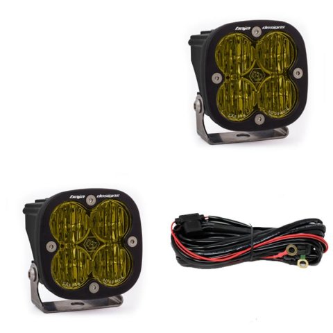 Baja Designs Squadron SAE Auxillary Light Pods 257815 Fog Lights, SAE, Pair LED Wide Cornering Amber