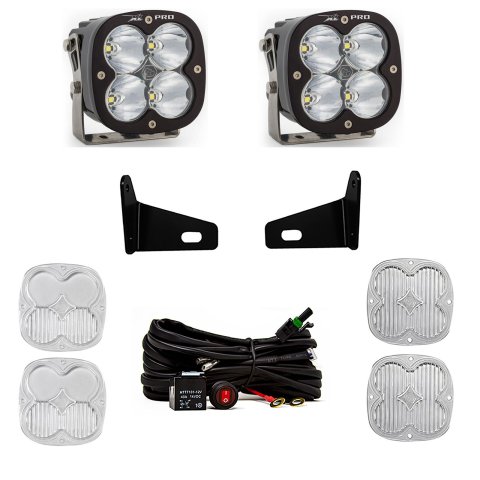 Baja Designs XL Pro LED Light Pods 447805 A Pillar & Mount Kit, 17-22 Maverick X3 Driving/Combo Clear