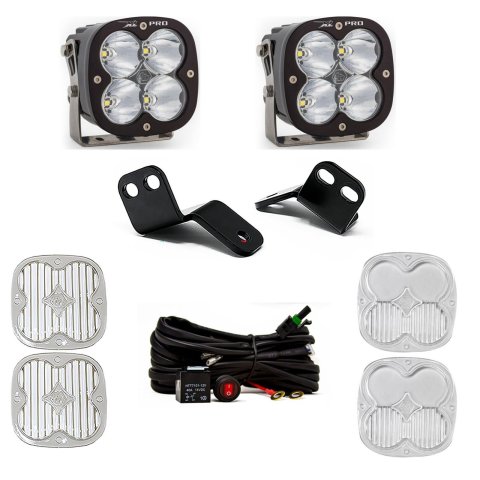 Baja Designs XL Pro LED Light Pods 447830 A Pillar & Mount Kit, 18-22 Wildcat XX Driving/Combo Clear