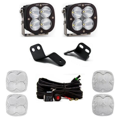 Baja Designs XL Sport LED Light Pods 447829 A Pillar & Mount Kit, 18-22 Wildcat XX Driving/Combo Clear
