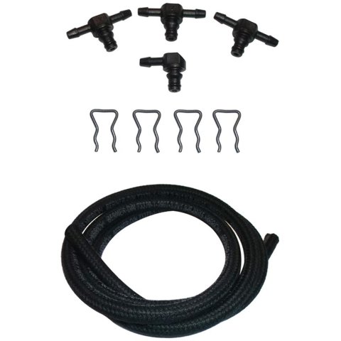 Bostech Fuel Return Lines ISK637 Line, Rubber, Black, Chevy, GMC, Kit