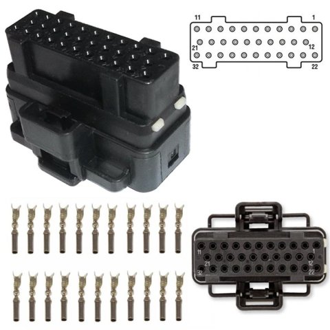 Bostech Harness Connectors WH02703 Fuel Injector Control Module Connector,