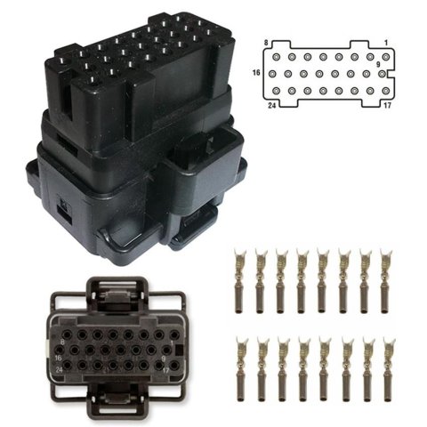 Bostech Harness Connectors WH02701 Fuel Injector Control Module Connector,
