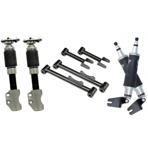 RideTech 1979-89 Mustang Air Suspension Systems for 1979-1989 MUSTANG - 12120297 Springs, Complete System, Lowered, With SN95 Style Spindle Only, AirStrut/ShockWave, Ford, Kit